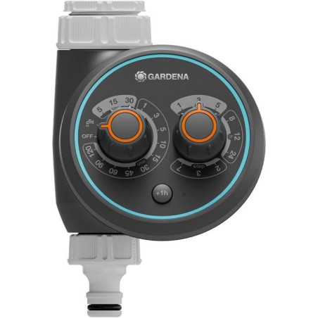 Programmateur d'arrosage - GARDENA - EasyPlus - Pour robinets 20/27 et 26/34 - Fonction brumisation - Retardateur de démarrage