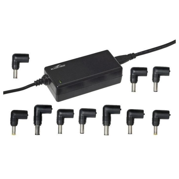 Chargeur - BLUESTORK - Chargeur PC Universel - 65W - 10 Embouts - Universel - Noir