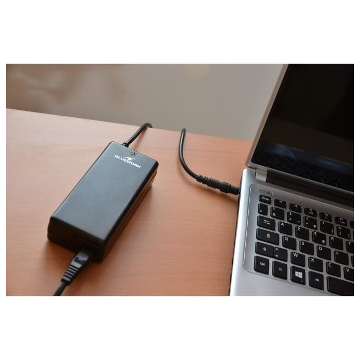 Chargeur - BLUESTORK - Chargeur PC Universel - 65W - 10 Embouts - Universel - Noir