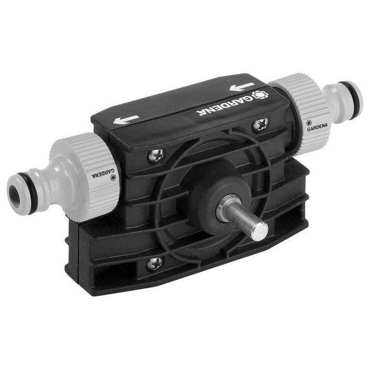 Mini-pompe pour perceuse - GARDENA - Débit max. 2400 l/h - Pression max. 3 bar - Garantie 2 ans Mini-pompe pour perceuse - GARDENA - Débit max. 2400 l/h - Pression max. 3 bar - Garantie 2 ans