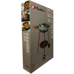 Set paella - GARCIMA - Andreu - Plat poli Ø 46 cm - 12 parts / Récha