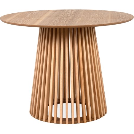 Table a manger - GARLE - 4 personnes - Bois naturel - 100 x 100 x 75 cm