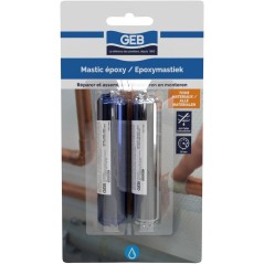 Mastic epoxy 2 bâtons - GEB - Réparation multi matériaux - 100 g
