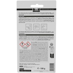 Mastic epoxy 2 bâtons - GEB - Réparation multi matériaux - 100 g