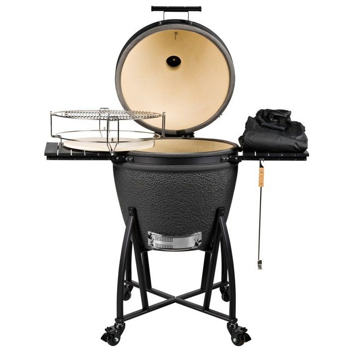 Barbecue kamado - Charbon - GRILL GURU - Prime XL - Noir mat