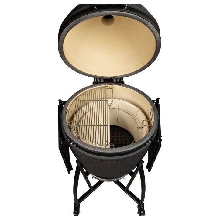 Barbecue kamado - Charbon - GRILL GURU - Prime XL - Noir mat