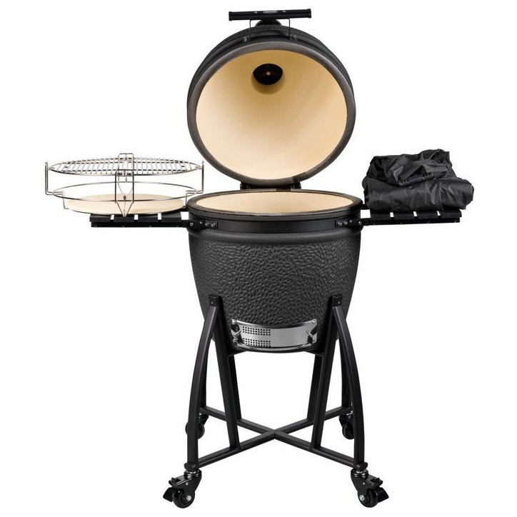 Barbecue kamado - Charbon - GRILL GURU - Prime Large - Noir mat Barbecue kamado - Charbon - GRILL GURU - Prime Large - Noir mat