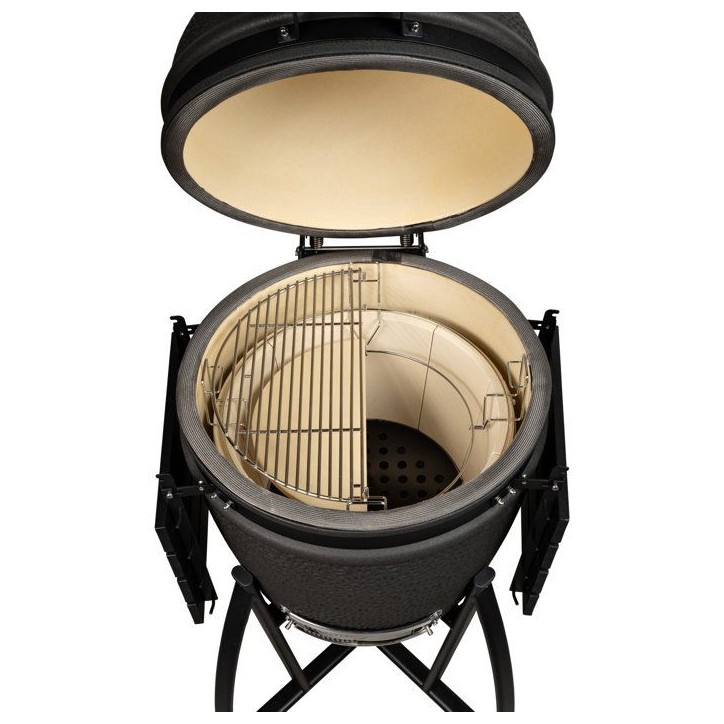 Barbecue kamado - Charbon - GRILL GURU - Prime Large - Noir mat Barbecue kamado - Charbon - GRILL GURU - Prime Large - Noir mat