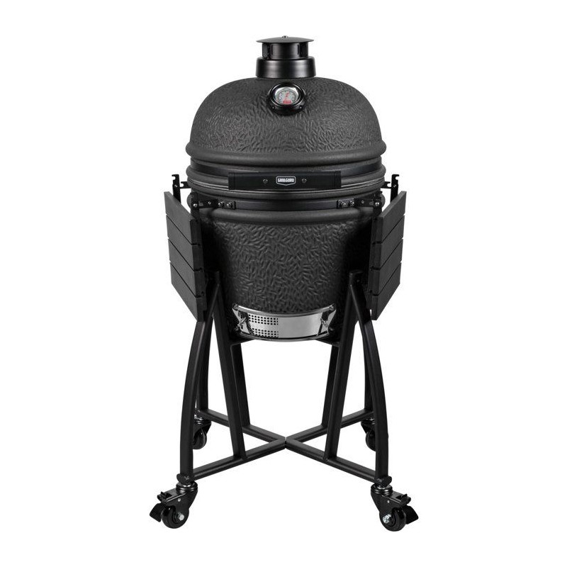 Barbecue kamado - Charbon - GRILL GURU - Prime Medium - Noir mat