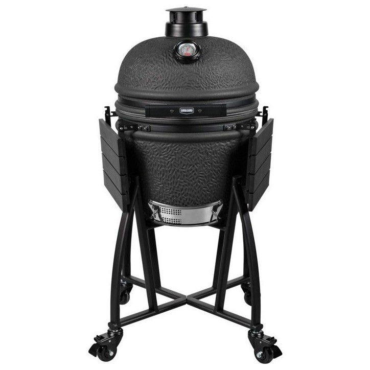 Barbecue kamado - Charbon - GRILL GURU - Prime Medium - Noir mat Barbecue kamado - Charbon - GRILL GURU - Prime Medium - Noir mat