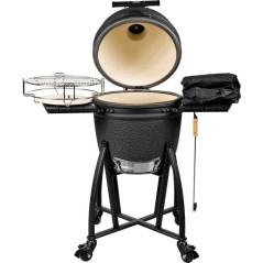 Barbecue kamado - Charbon - GRILL GURU - Prime Medium - Noir mat