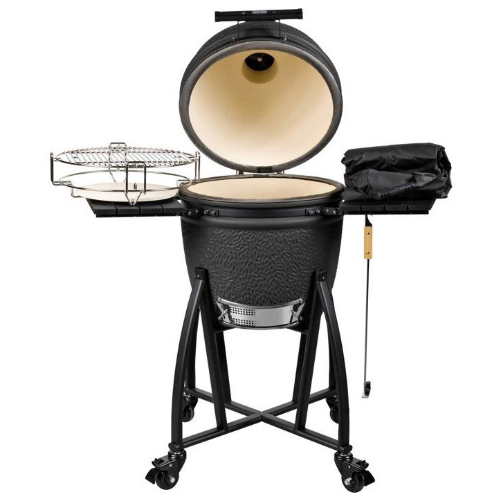 Barbecue kamado - Charbon - GRILL GURU - Prime Medium - Noir mat Barbecue kamado - Charbon - GRILL GURU - Prime Medium - Noir mat