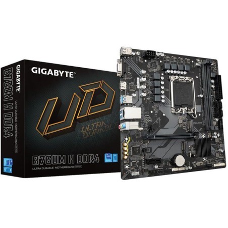 Carte mere - GIGABYTE - B760M H DDR4 - Format Micro-ATX - Chipset Inte