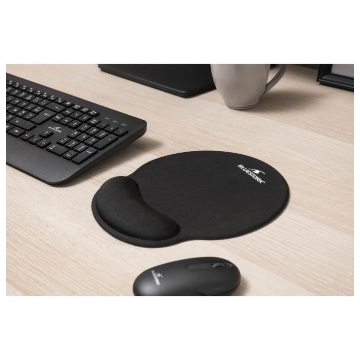 Tapis de souris ergonomique - Bluestork - BS-PAD-ERGO - Repose-poignet - Épaisseur 3 mm Tapis de souris ergonomique - Bluestork - BS-PAD-ERGO - Repose-poignet - Épaisseur 3 mm