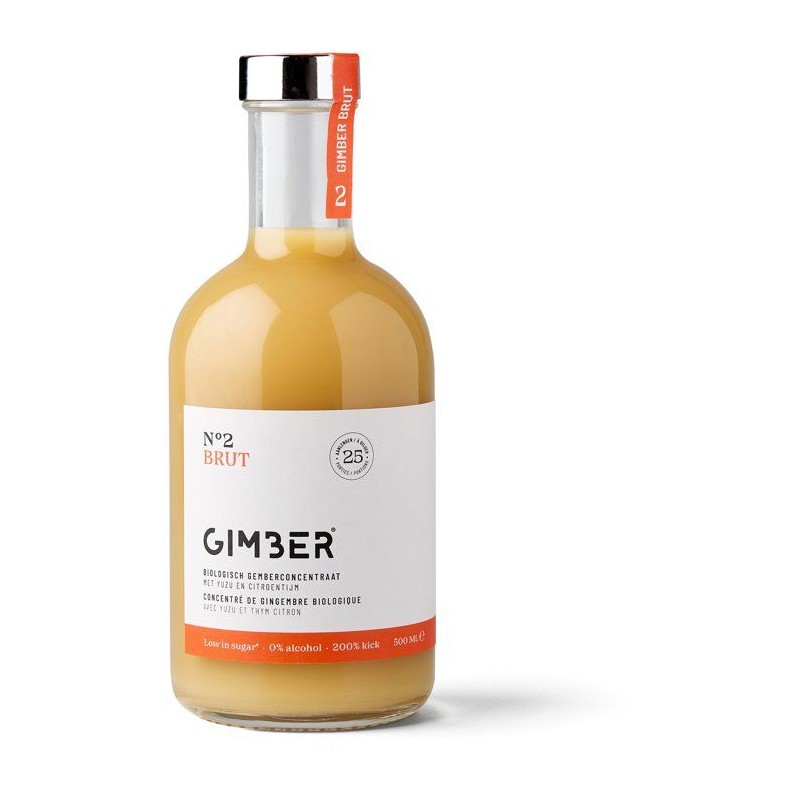Gimber - N°2 - Brut - Concentré de gingembre biologique avec yuzu et