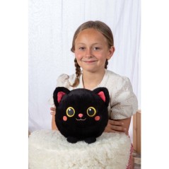 Peluche Moko Maru Kitty - GIPSY TOYS - 20 cm - Noir