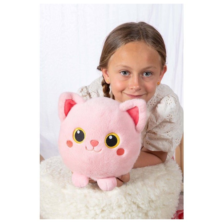 Peluche Moko Maru Kitty - GIPSY TOYS - 20 cm - Rose