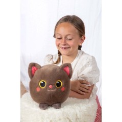 Peluche Moko Maru Kitty - GIPSY TOYS - 20 cm - Taupe