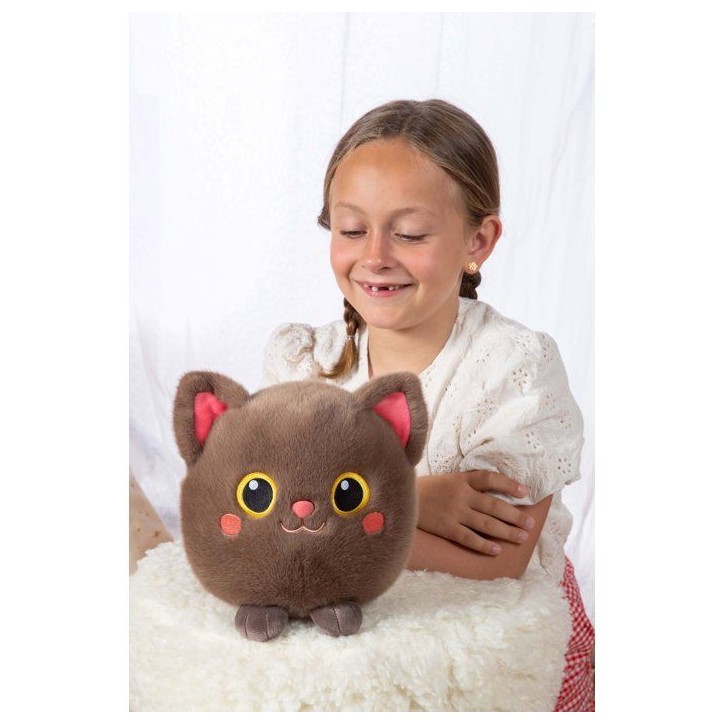 Peluche Moko Maru Kitty - GIPSY TOYS - 20 cm - Taupe Peluche Moko Maru Kitty - GIPSY TOYS - 20 cm - Taupe