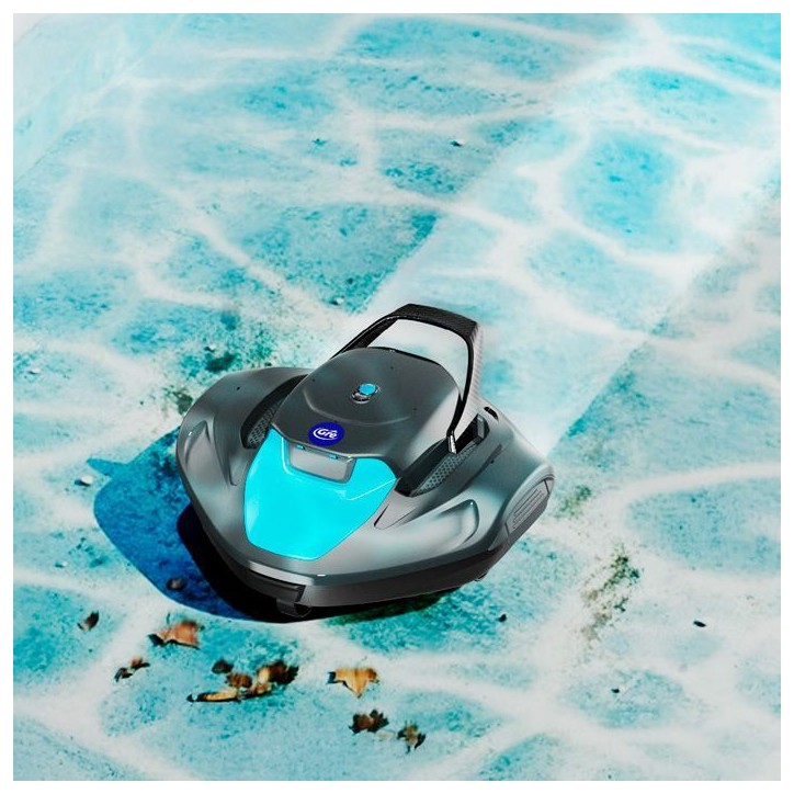 Robot de piscine - GRE - Moovo TM 90 - a batterie - Piscines hors-sol - Jusqu'a 9 m de longueur/80 m² - Autonomie 90 min - 2 L