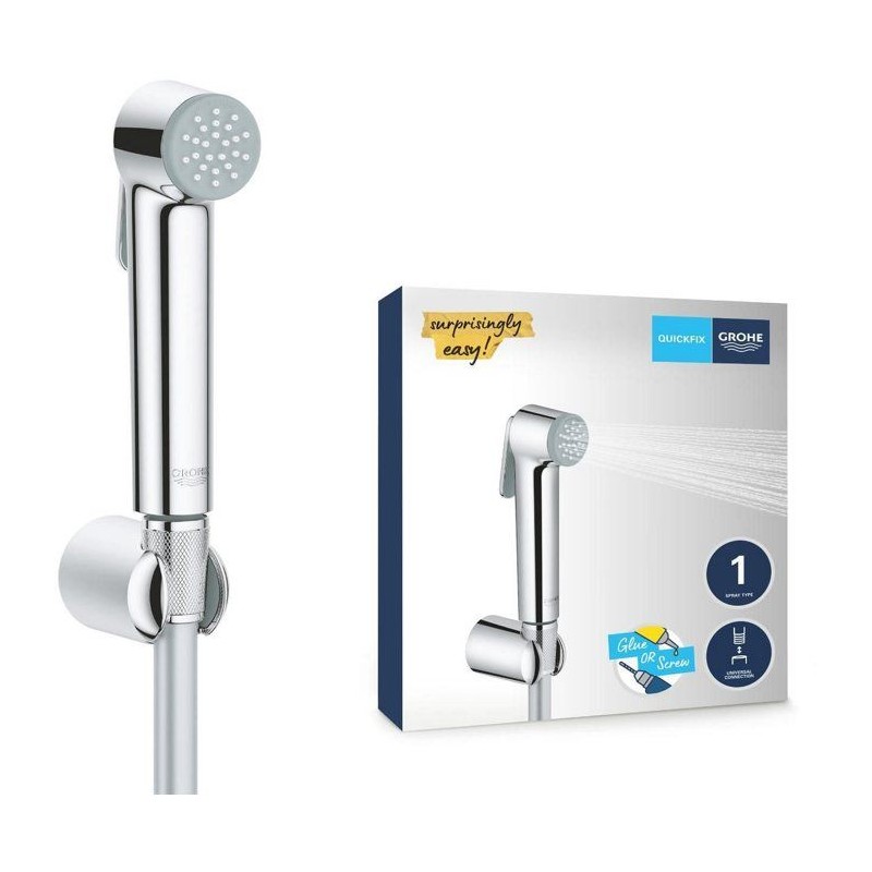 Ensemble de douche 1 jet avec support mural GROHE Vitalio Trigger Spra