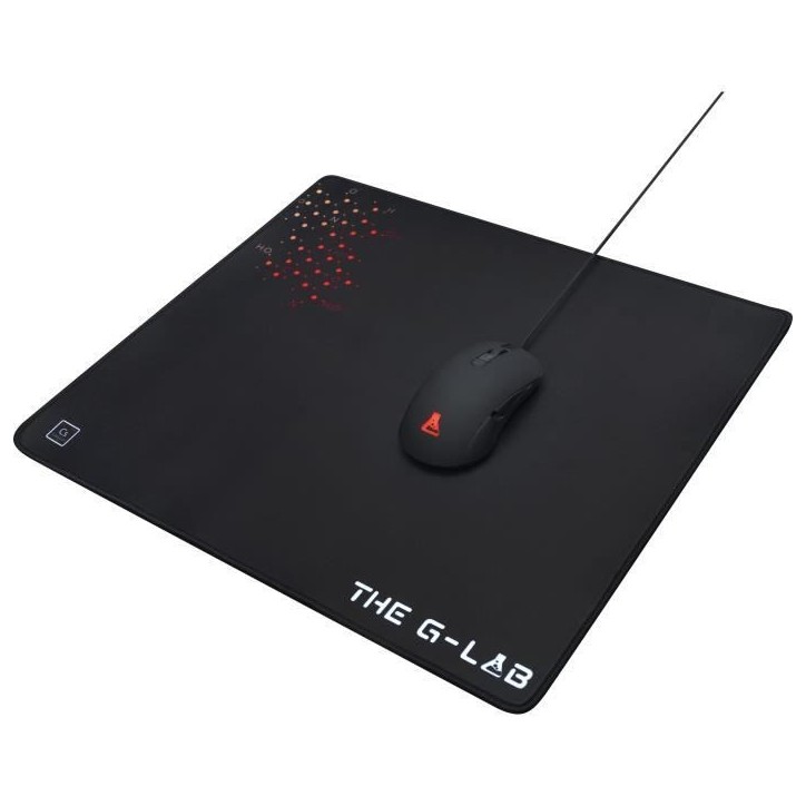 Tapis de Souris - XL - The G-Lab - PAD CAESIUM - 450x400x4mm - Noir Tapis de Souris - XL - The G-Lab - PAD CAESIUM - 450x400x4mm - Noir