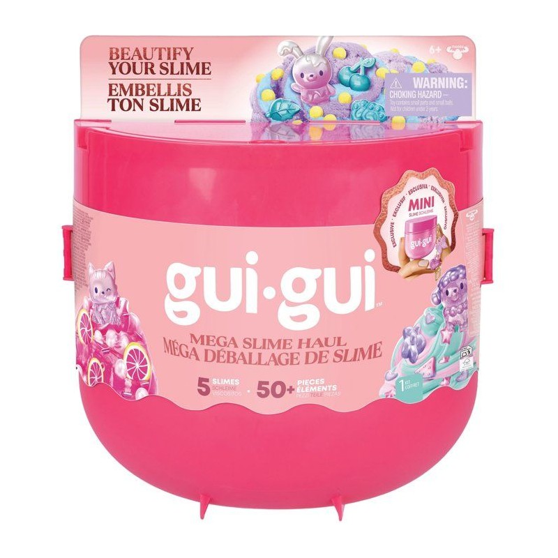 Slime - GUI GUI - Mega Fruity - Pack multiple - Accessoires - Créatio