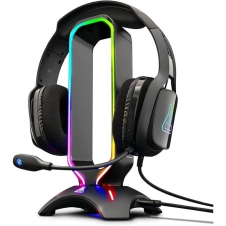 Support pour Casque Gamer - The G-Lab - K-STAND RADON - RGB - USB - No