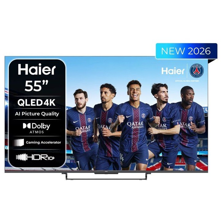 Haier H55S85GUX - TV QLED 55 (139 cm) - 4K UHD 3840x2160 - Dolby Vision - Google TV - 4xHDMI 2.1 - WiFi