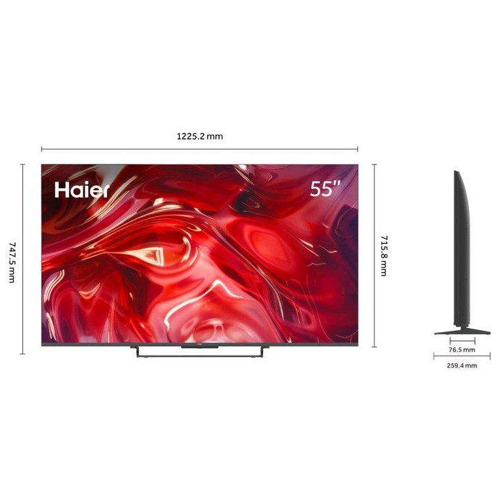 Haier H55S85GUX - TV QLED 55 (139 cm) - 4K UHD 3840x2160 - Dolby Vision - Google TV - 4xHDMI 2.1 - WiFi