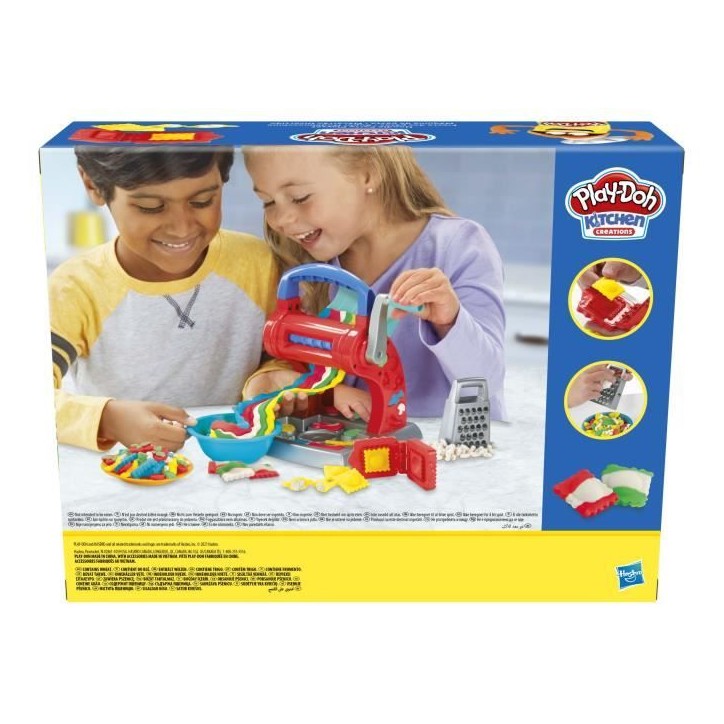 Play-Doh La Fabrique a pâtes, 5 couleurs de pâte Play-Doh atoxique, Kitchen Creations, Des 3 ans Play-Doh La Fabrique a pâtes, 5 couleurs de pâte Play-Doh atoxique, Kitchen Creations, Des 3 ans