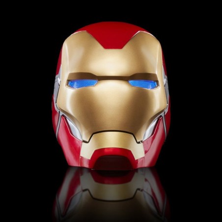 Casque électronique Iron Man, avec effets lumineux, jouet de cosplay premium de collection pour adultes, Marvel Legends Series