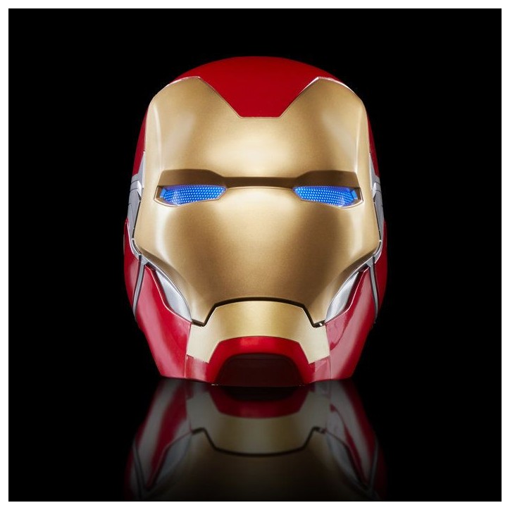 Casque électronique Iron Man, avec effets lumineux, jouet de cosplay premium de collection pour adultes, Marvel Legends Series