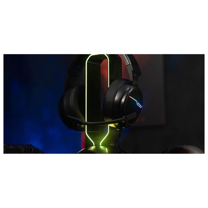 Support pour Casque Gamer - The G-Lab - K-STAND RADON - RGB - USB - Noir Support pour Casque Gamer - The G-Lab - K-STAND RADON - RGB - USB - Noir