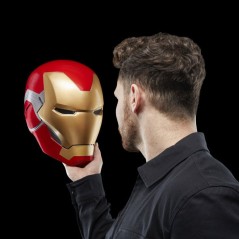 Casque électronique Iron Man, avec effets lumineux, jouet de cosplay