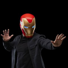 Casque électronique Iron Man, avec effets lumineux, jouet de cosplay