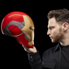 Casque électronique Iron Man, avec effets lumineux, jouet de cosplay