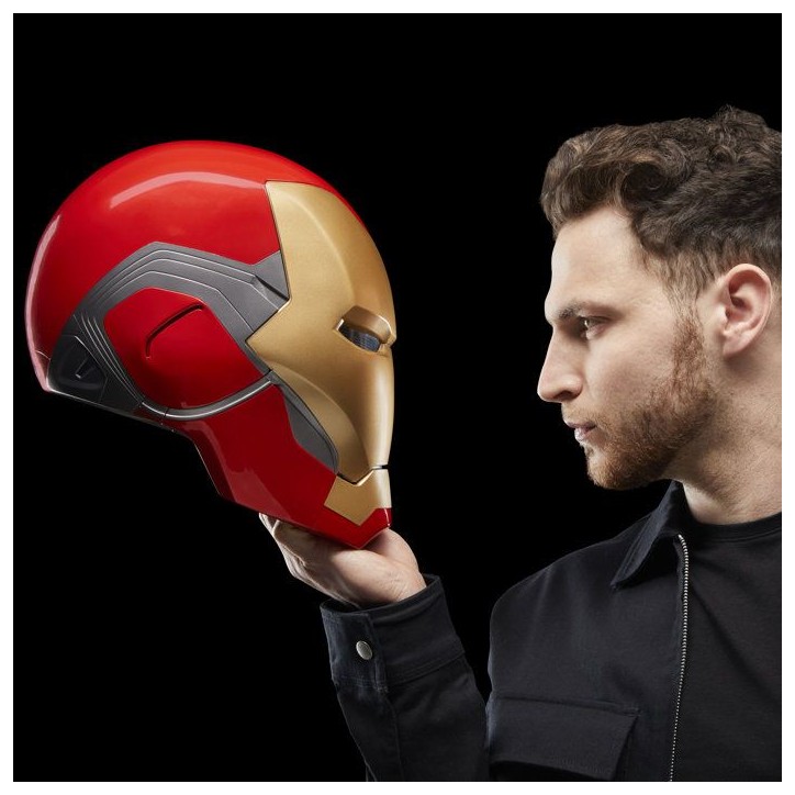 Casque électronique Iron Man, avec effets lumineux, jouet de cosplay premium de collection pour adultes, Marvel Legends Series