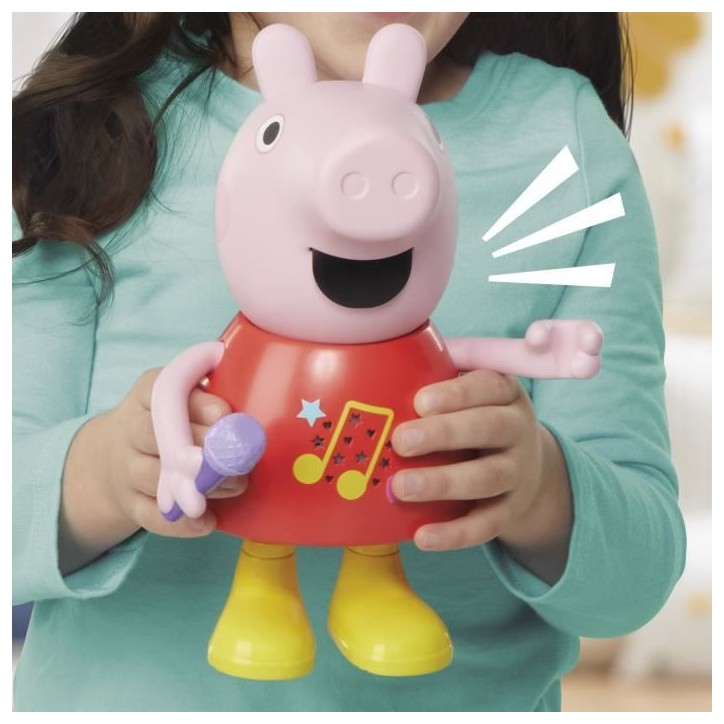 Peppa Pig parle et chante, jouet musical avec plus de 50 sons, phrases et chansons, jouets préscolaires pour filles et garçon