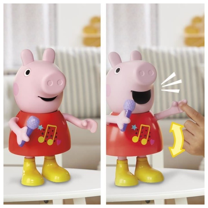 Peppa Pig parle et chante, jouet musical avec plus de 50 sons, phrases et chansons, jouets préscolaires pour filles et garçon