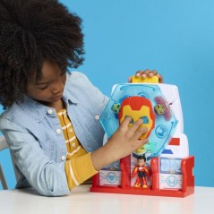 Salle des armures d'Iron Man, figurine de 7,5 cm et accessoires, joue