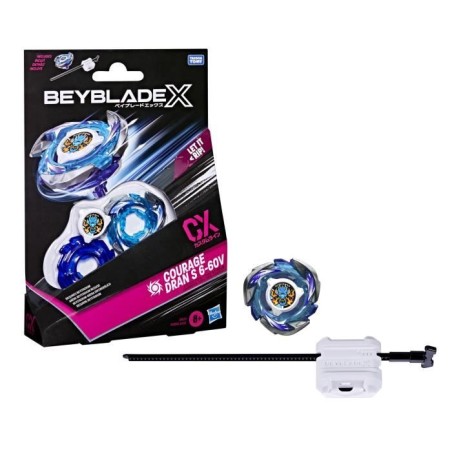Beyblade X, Starter Pack Courage Dran S 6-60V CX avec toupie de type a