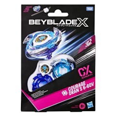 Beyblade X, Starter Pack Courage Dran S 6-60V CX avec toupie de type a