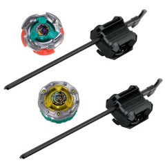 Beyblade X Set de combat Attaque sournoise avec arene Beystadium, 2 t