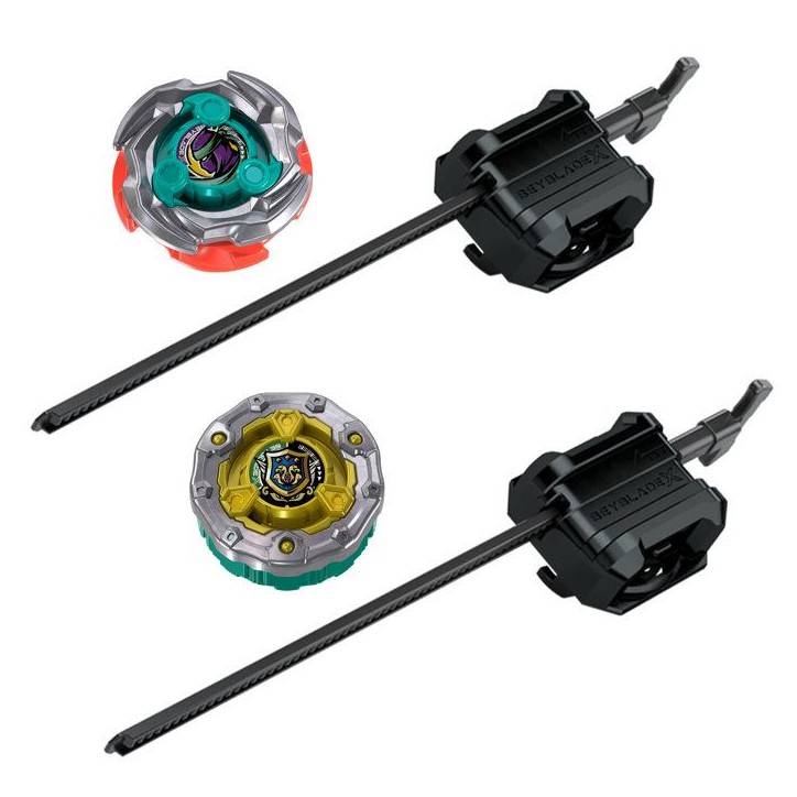 Beyblade X Set de combat Attaque sournoise avec arene Beystadium, 2 toupies de compétition a rotation droite, 2 lanceurs, des Beyblade X Set de combat Attaque sournoise avec arene Beystadium, 2 toupies de compétition a rotation droite, 2 lanceurs, des