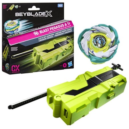 Beyblade X, Lanceur porte-toupie avec toupie Takara Tomy a rotation dr