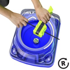 Beyblade X, Lanceur porte-toupie avec toupie Takara Tomy a rotation dr