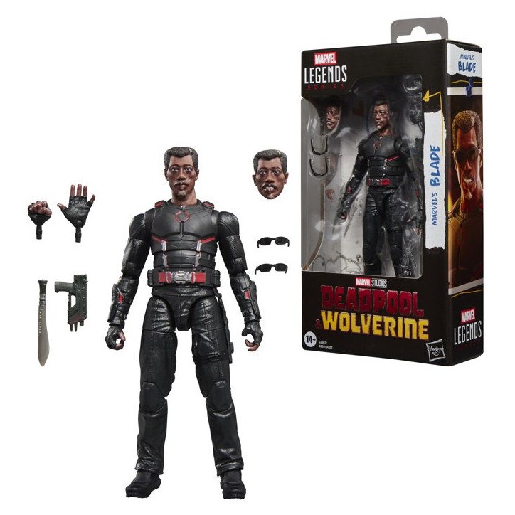 Marvel Legends Series Blade figurine de collection de 15 cm inspirée du film Deadpool & Wolverine de Marvel Studios, des 14 an