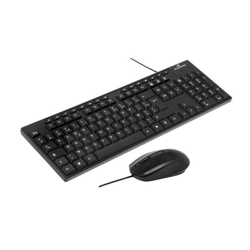 Pack Clavier Souris - BLUESTORK - MEDIA OFFICE - Filaire - Azerty - Co