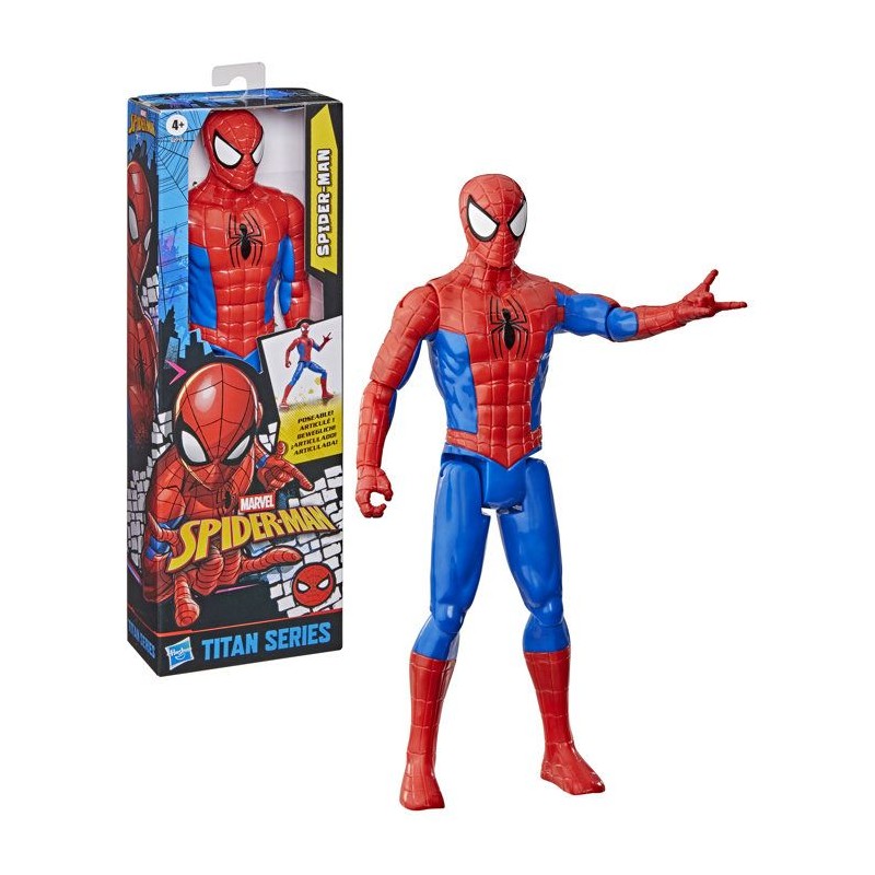Figurine SpiderMan 30 cm, Titan Series, jouets de super-héros pour e